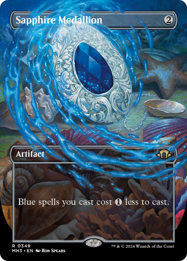 Sapphire Medallion (Borderless) [Modern Horizons 3] | Tabernacle Games