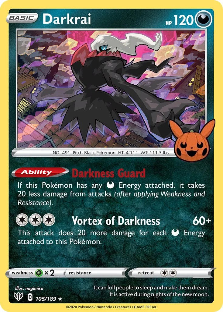 Darkrai (105/189) [Trick or Trade] | Tabernacle Games