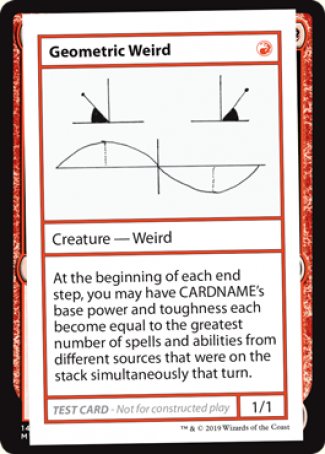 Geometric Weird (2021 Edition) [Mystery Booster Playtest Cards] | Tabernacle Games
