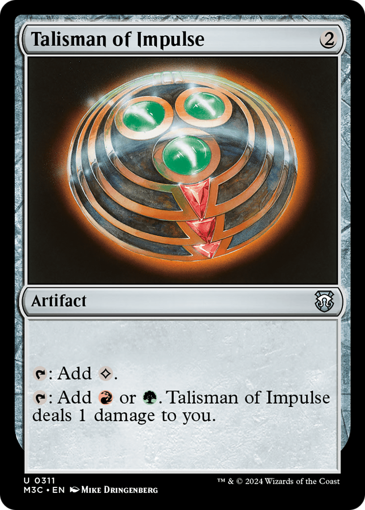 Talisman of Impulse (Ripple Foil) [Modern Horizons 3 Commander] | Tabernacle Games