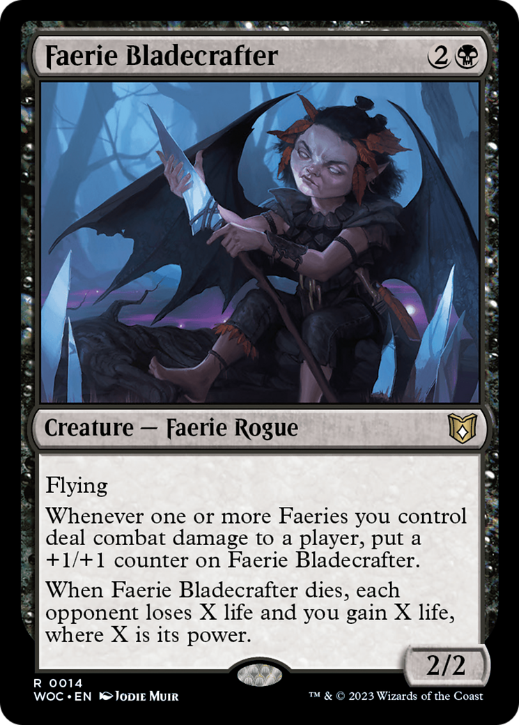 Faerie Bladecrafter [Wilds of Eldraine Commander] | Tabernacle Games