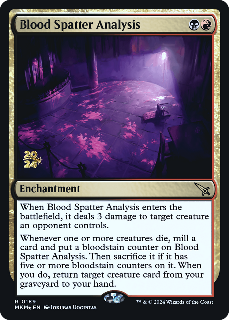 Blood Spatter Analysis [Murders at Karlov Manor Prerelease Promos] | Tabernacle Games