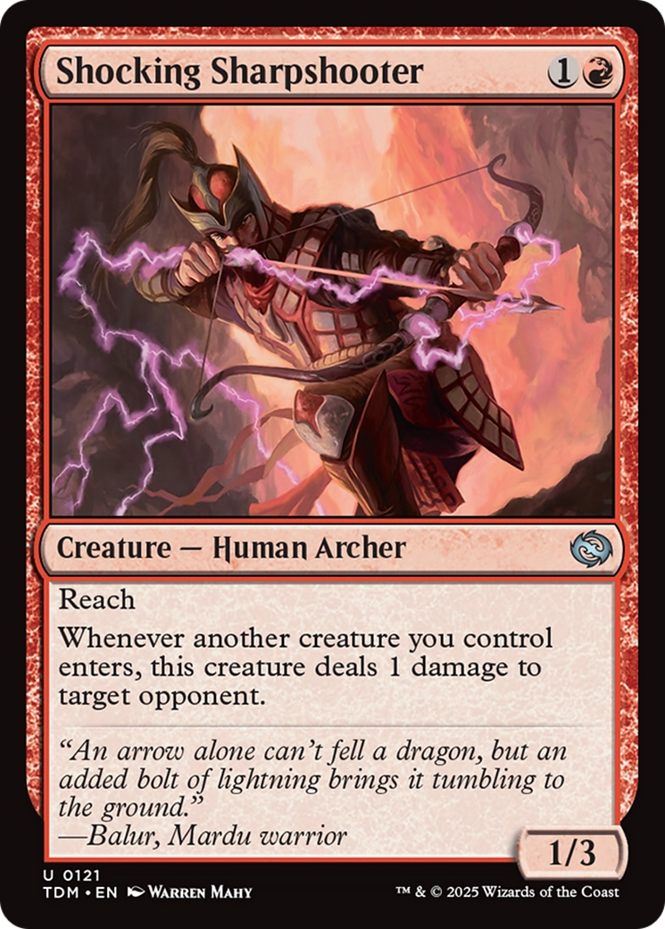 Shocking Sharpshooter [Tarkir: Dragonstorm] | Tabernacle Games