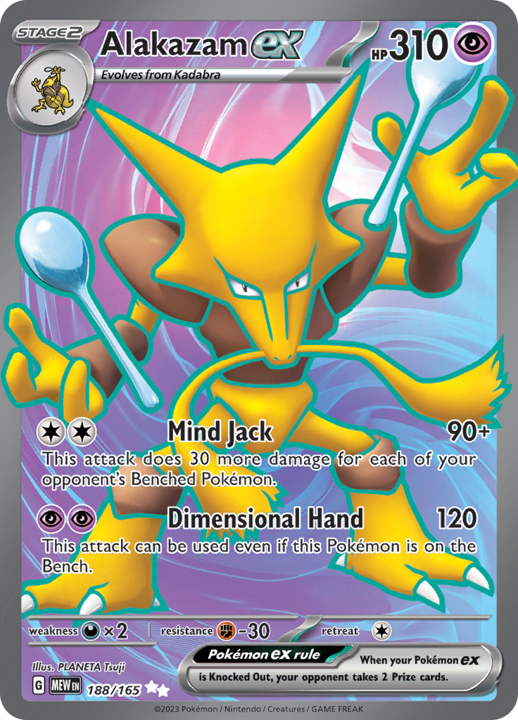 Alakazam ex (188/165) [Scarlet & Violet 151] | Tabernacle Games