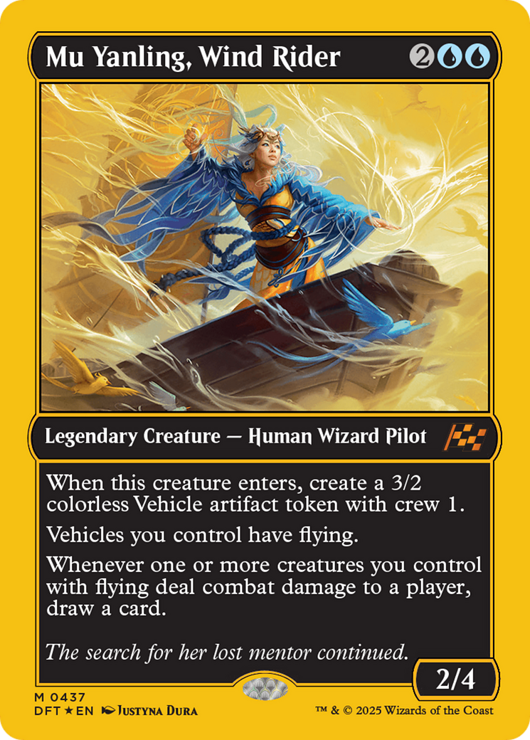 Mu Yanling, Wind Rider (First-Place Foil) [Aetherdrift] | Tabernacle Games