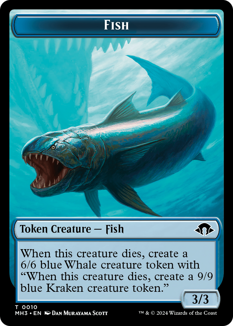 Servo // Fish Double-Sided Token [Modern Horizons 3 Tokens] | Tabernacle Games