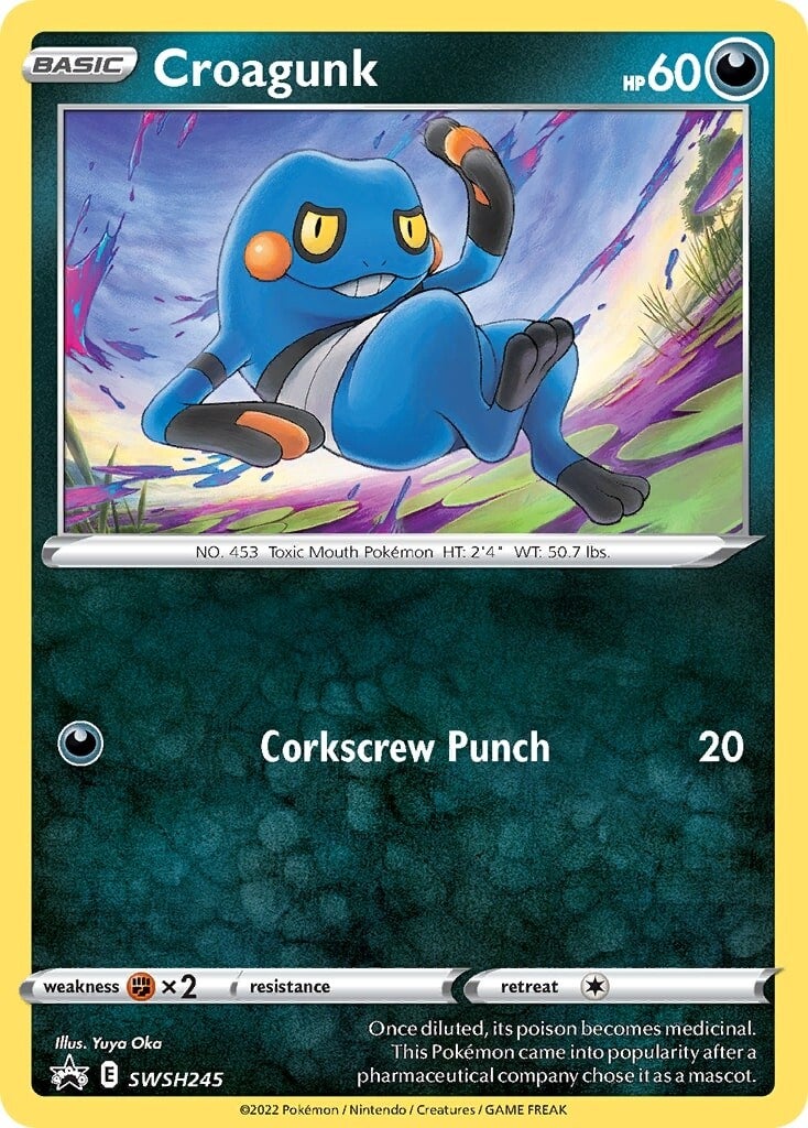 Croagunk (SWSH245) [Sword & Shield: Black Star Promos] | Tabernacle Games