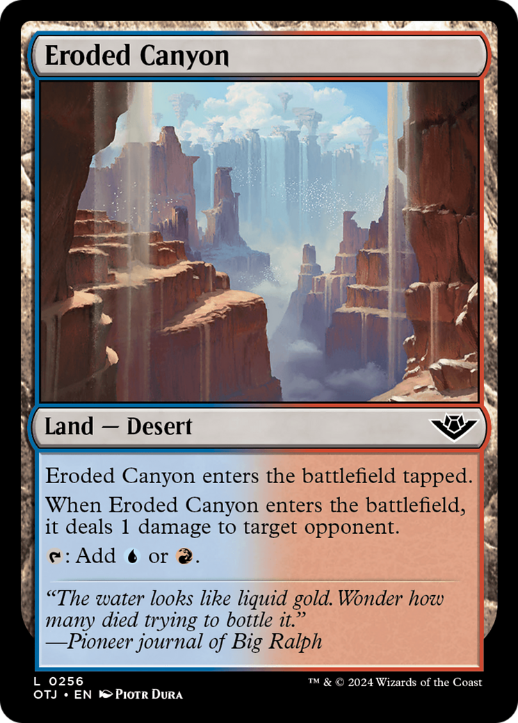 Eroded Canyon [Outlaws of Thunder Junction] | Tabernacle Games