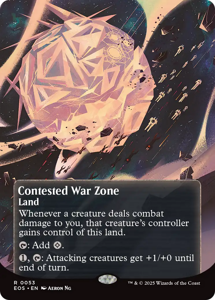 Contested War Zone (0053) (Borderless) [Edge of Eternities: Stellar Sights] | Tabernacle Games