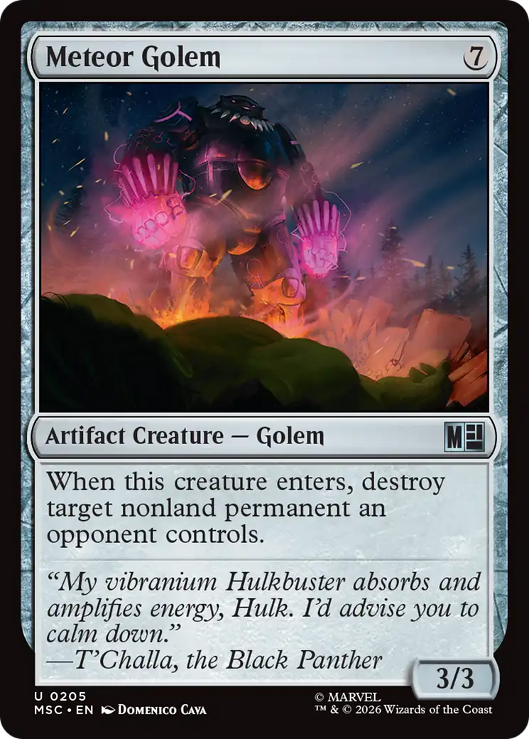 Meteor Golem [Marvel Super Heroes Commander] | Tabernacle Games