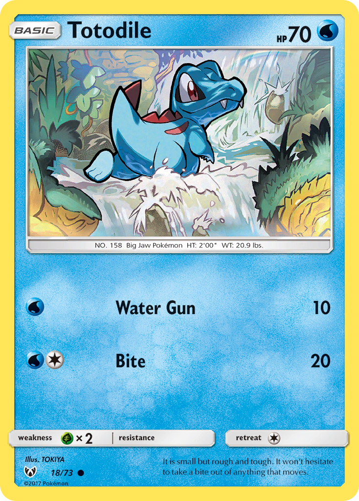 Totodile (18/73) [Sun & Moon: Shining Legends] | Tabernacle Games