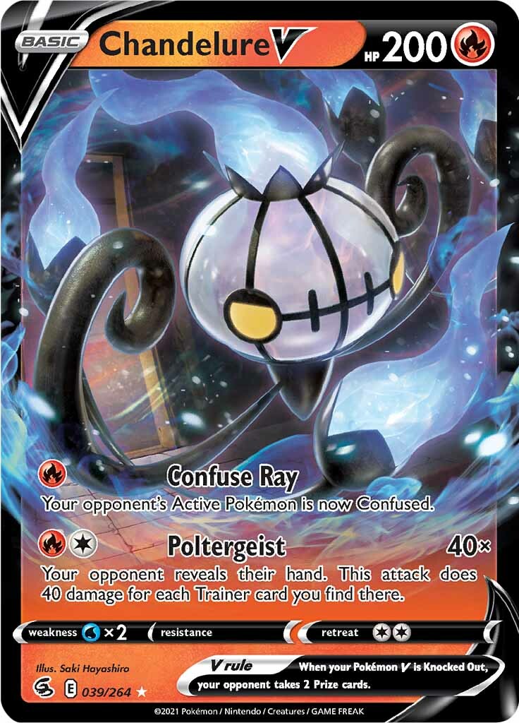 Chandelure V (039/264) [Sword & Shield: Fusion Strike] | Tabernacle Games