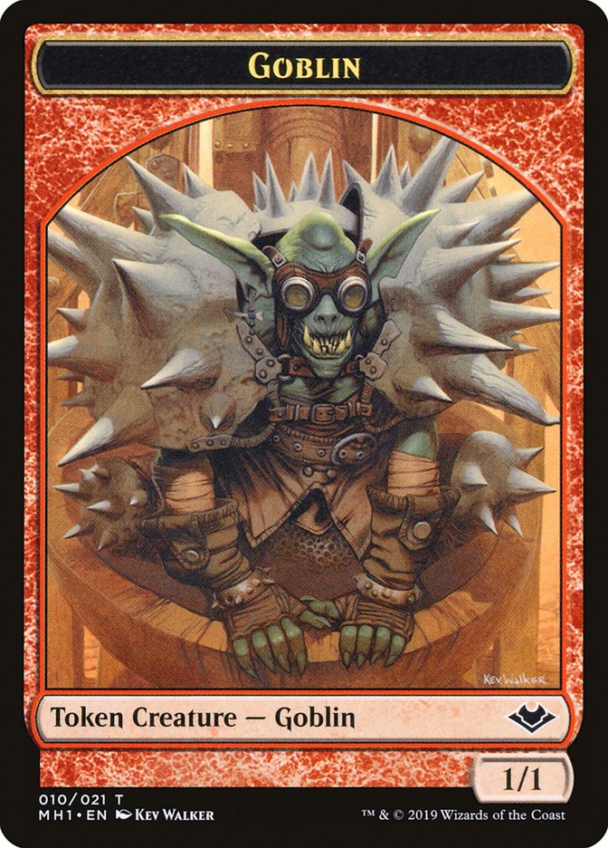 Goblin (010) // Golem (018) Double-Sided Token [Modern Horizons Tokens] | Tabernacle Games