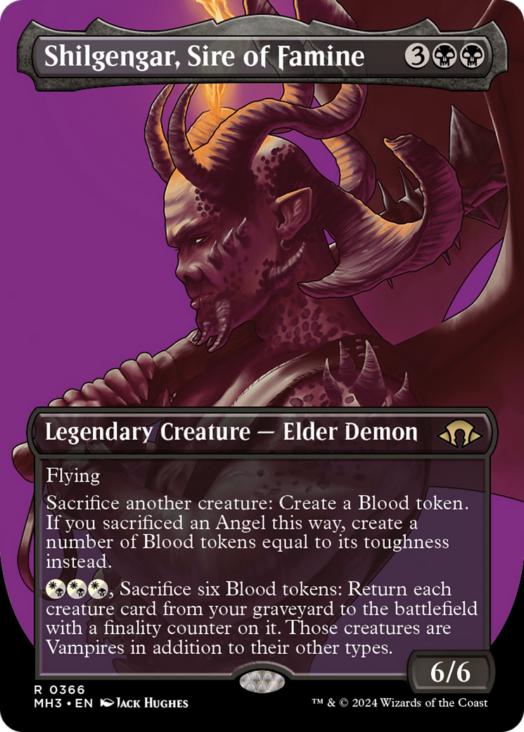 Shilgengar, Sire of Famine (Borderless) [Modern Horizons 3] | Tabernacle Games