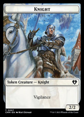 Eldrazi Scion // Knight Double-Sided Token [Commander Masters Tokens] | Tabernacle Games
