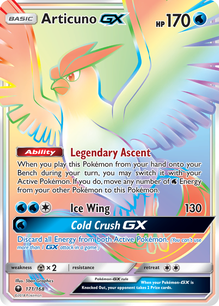 Articuno GX (171/168) [Sun & Moon: Celestial Storm] | Tabernacle Games