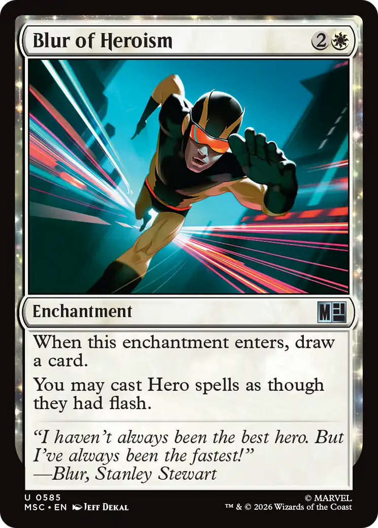 Blur of Heroism [Marvel Super Heroes Commander] | Tabernacle Games