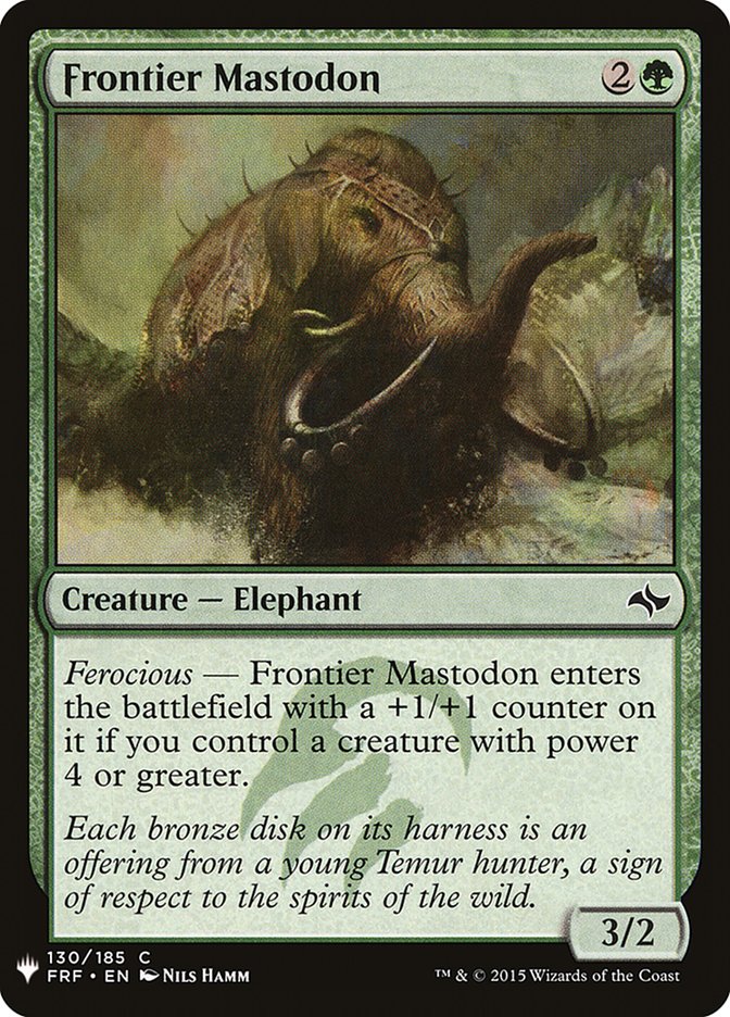 Frontier Mastodon [Mystery Booster] | Tabernacle Games