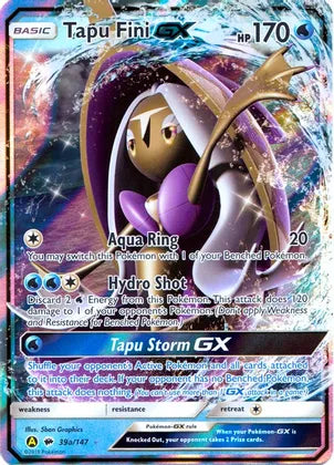 Tapu Fini GX (39a/147) [Alternate Art Promos] | Tabernacle Games