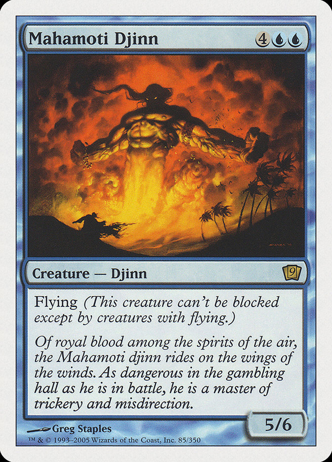 Mahamoti Djinn (9th Edition) [Oversize Cards] | Tabernacle Games