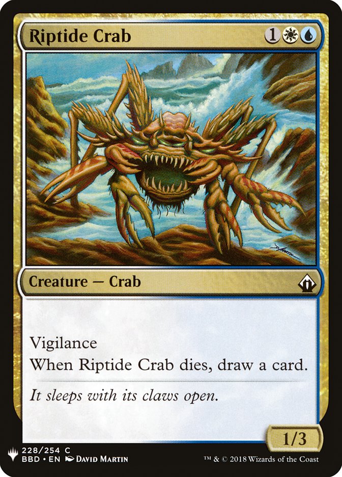 Riptide Crab [Mystery Booster] | Tabernacle Games