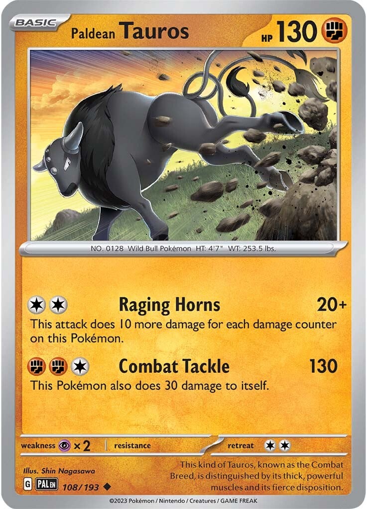 Paldean Tauros (108/193) [Scarlet & Violet: Paldea Evolved] | Tabernacle Games