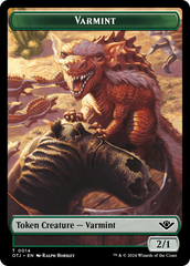 Treasure // Varmint Double-Sided Token [Outlaws of Thunder Junction Tokens] | Tabernacle Games