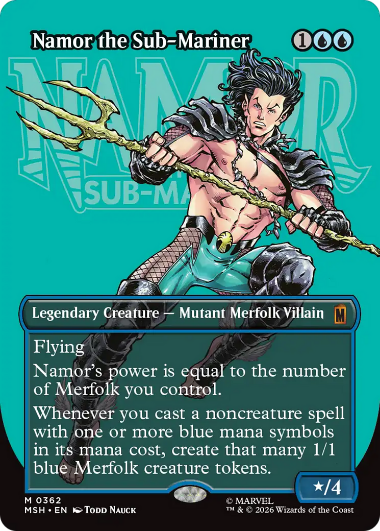 Namor the Sub-Mariner (Borderless) [Marvel Super Heroes] | Tabernacle Games