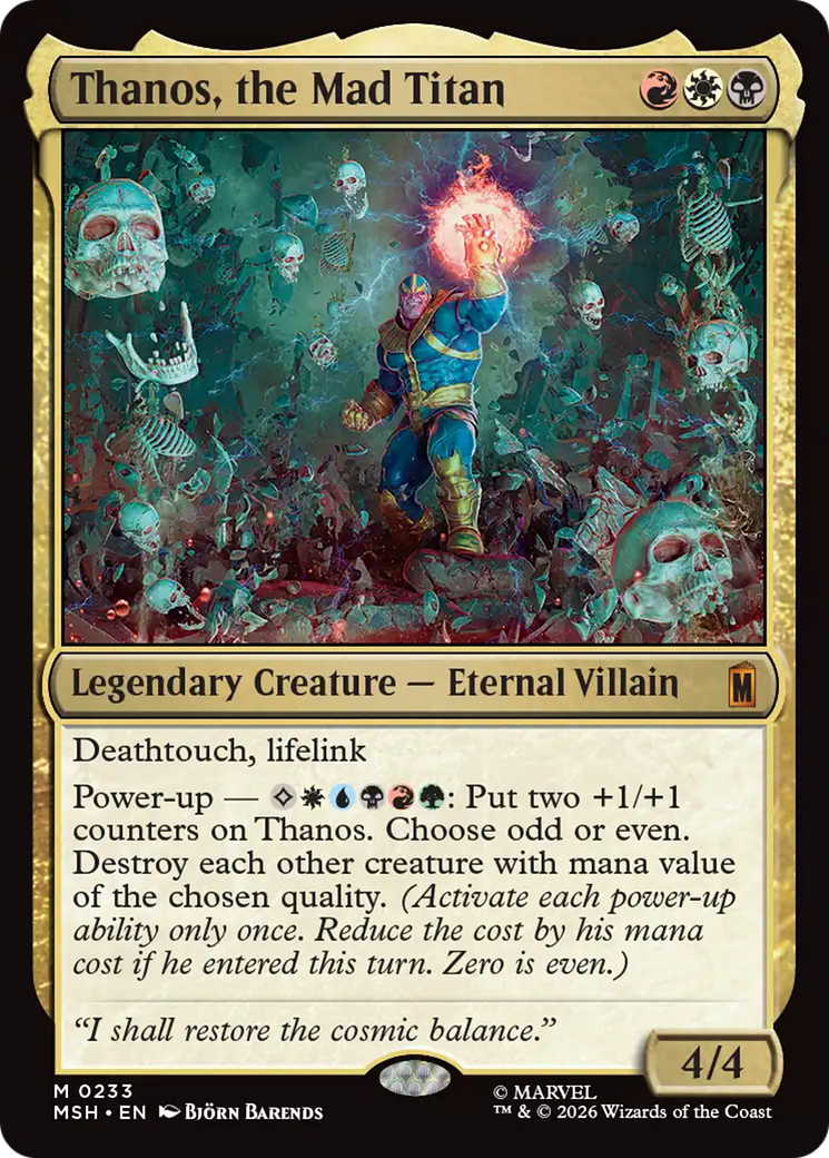 Thanos, the Mad Titan [Marvel Super Heroes] | Tabernacle Games