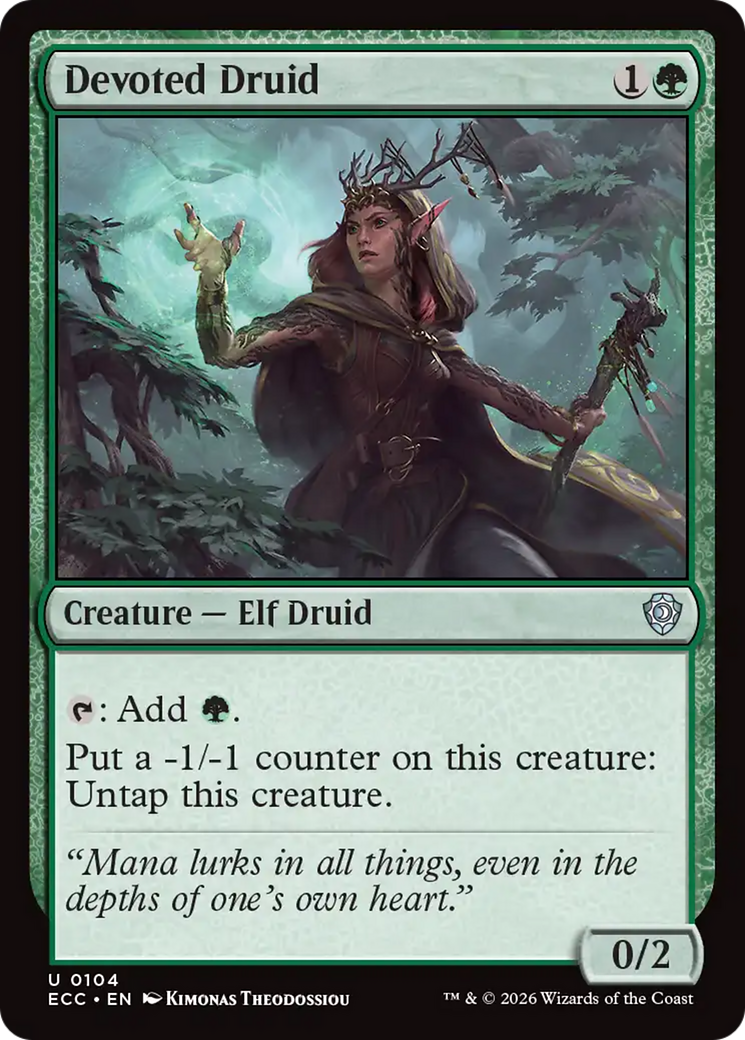 Devoted Druid [Lorwyn Eclipsed Commander] | Tabernacle Games