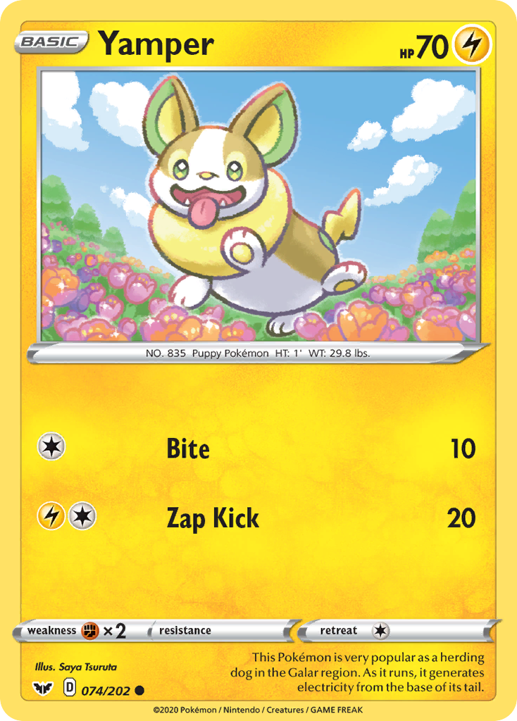 Yamper (074/202) [Sword & Shield: Base Set] | Tabernacle Games