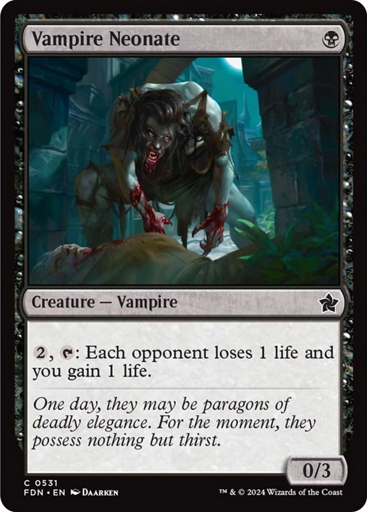 Vampire Neonate [Foundations] | Tabernacle Games