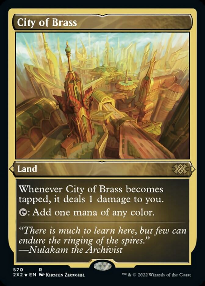 City of Brass (Foil Etched) [Double Masters 2022] | Tabernacle Games