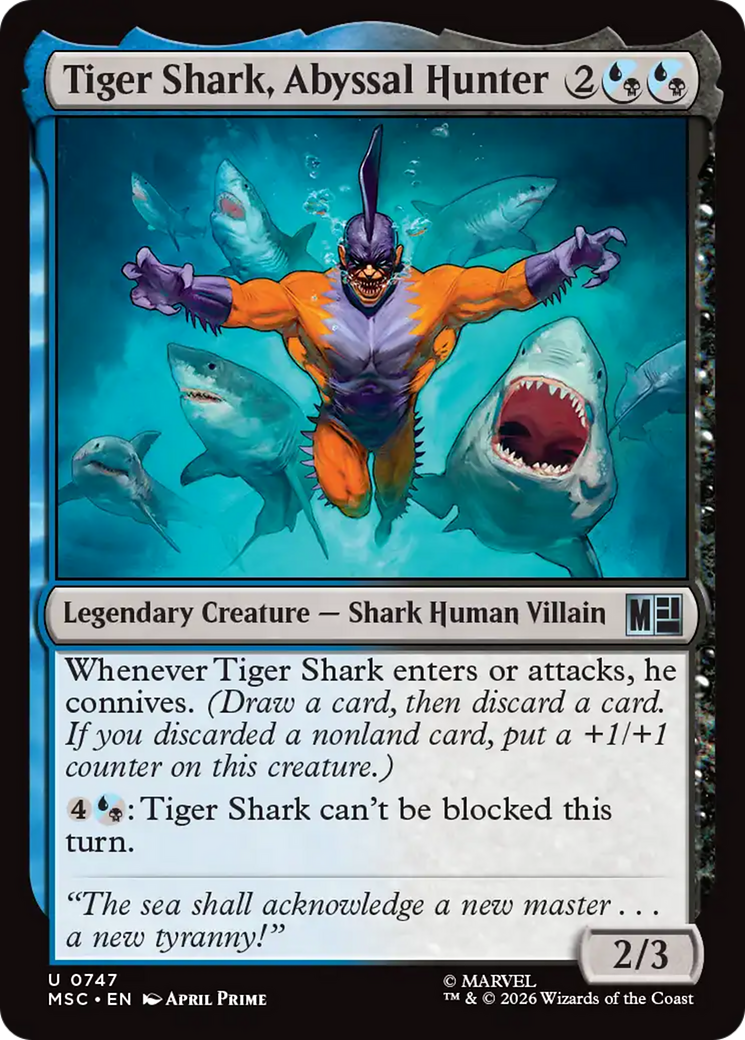 Tiger Shark, Abyssal Hunter [Marvel Super Heroes Commander] | Tabernacle Games
