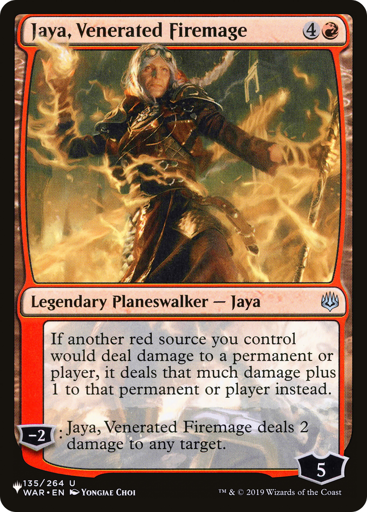 Jaya, Venerated Firemage [The List Reprints] | Tabernacle Games