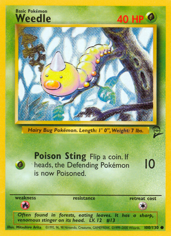 Weedle (100/130) [Base Set 2] | Tabernacle Games