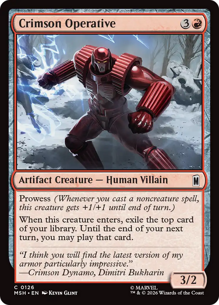 Crimson Operative [Marvel Super Heroes] | Tabernacle Games