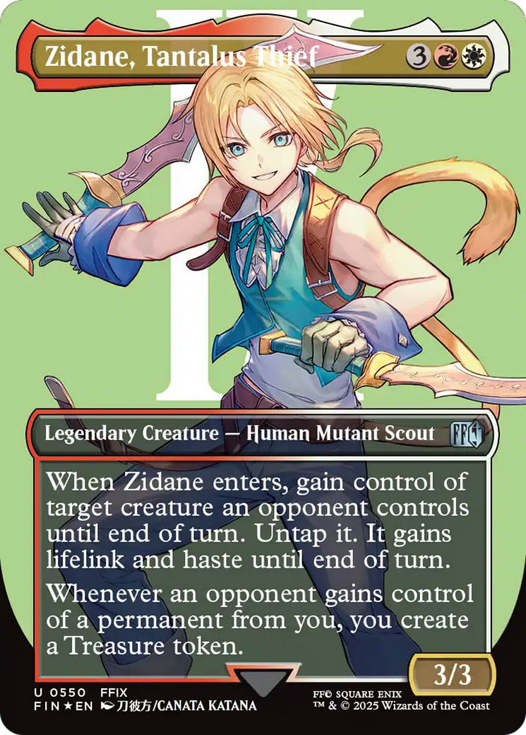 Zidane, Tantalus Thief (Borderless) (Surge Foil) [FINAL FANTASY] | Tabernacle Games
