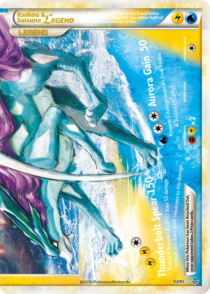 Raikou & Suicune LEGEND (93/95) [HeartGold & SoulSilver: Unleashed] | Tabernacle Games