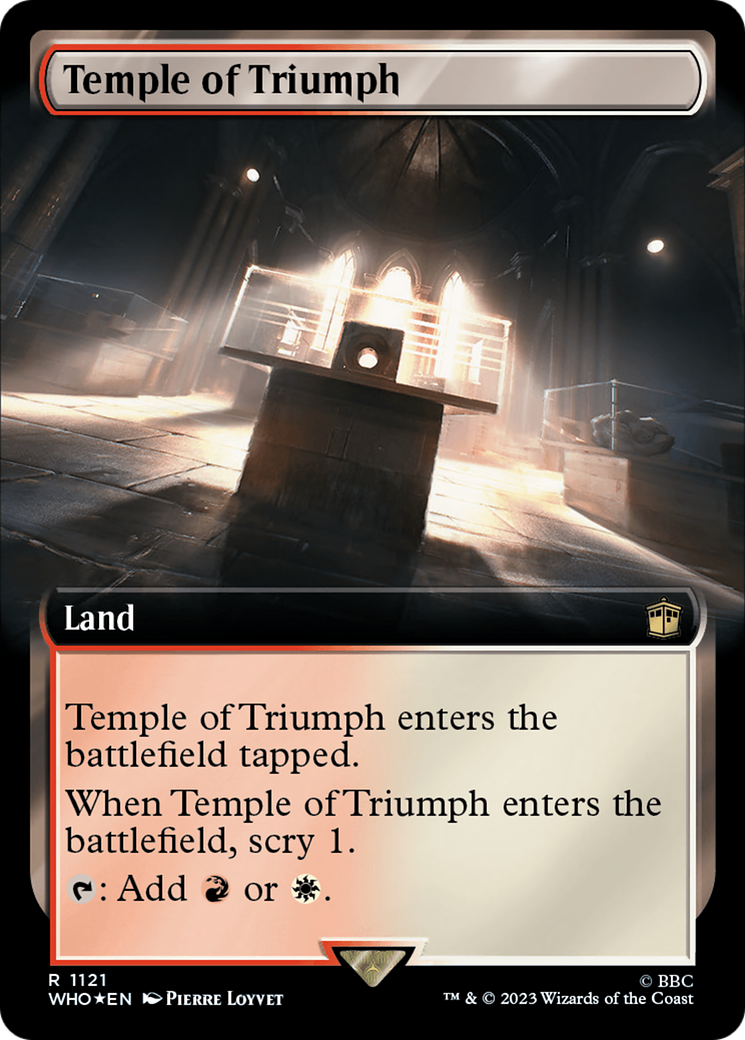 Temple of Triumph (Extended Art) (Surge Foil) [Doctor Who] | Tabernacle Games