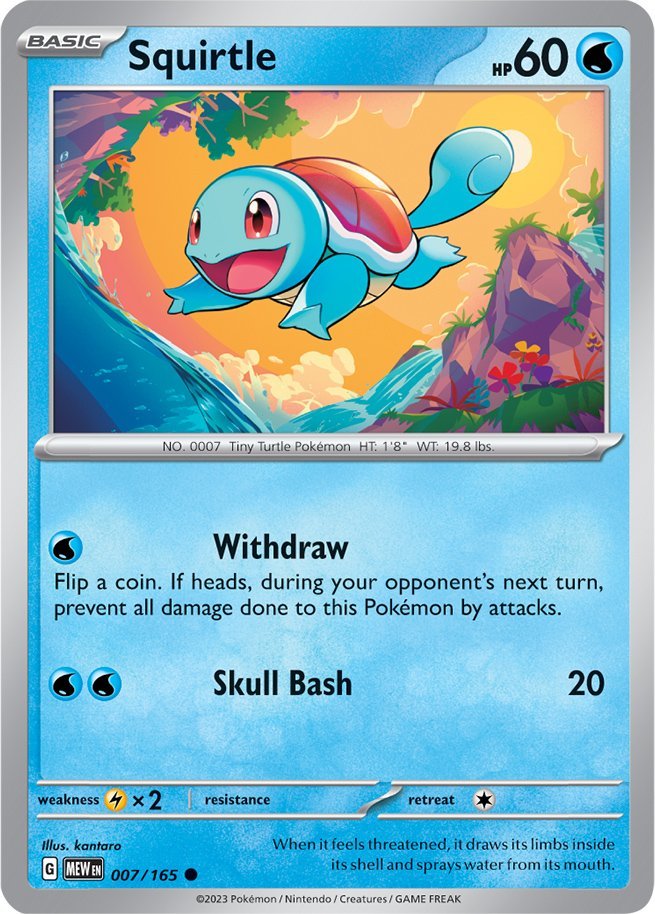 Squirtle (007/165) [Scarlet & Violet: 151] | Tabernacle Games