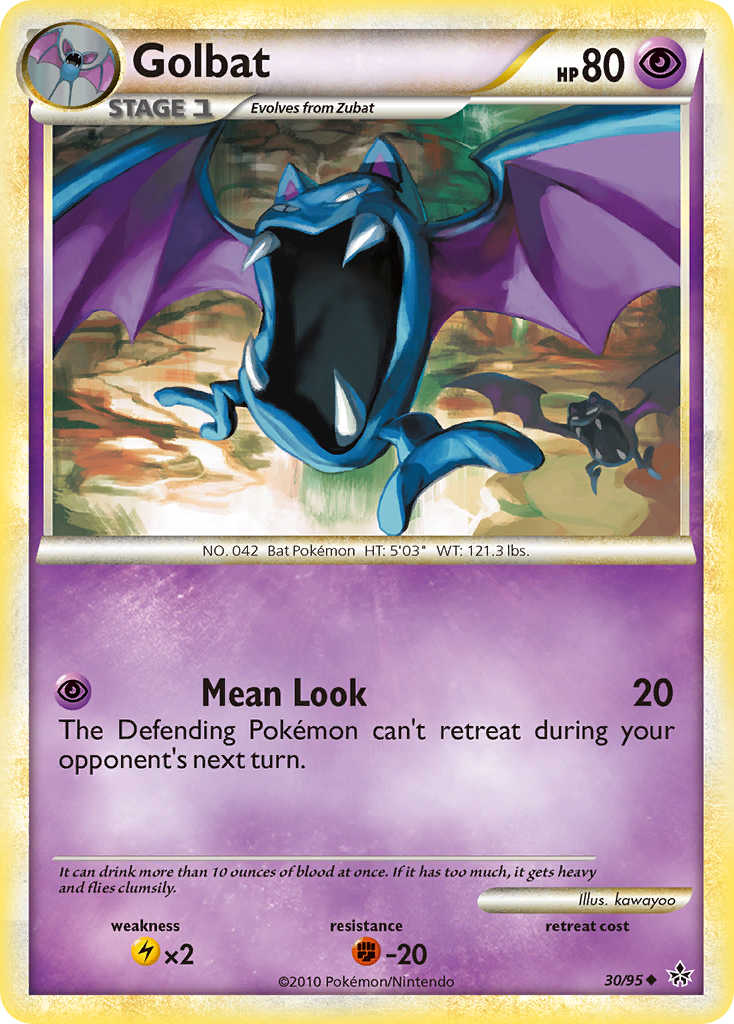 Golbat (30/95) [HeartGold & SoulSilver: Unleashed] | Tabernacle Games