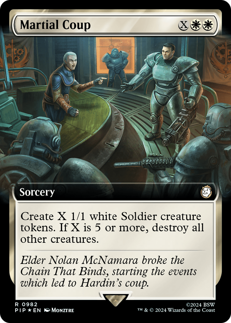 Martial Coup (Extended Art) (Surge Foil) [Fallout] | Tabernacle Games