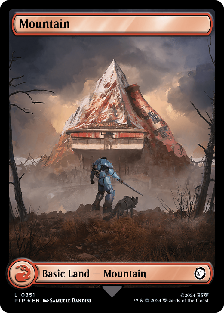 Mountain (0851) (Surge Foil) [Fallout] | Tabernacle Games