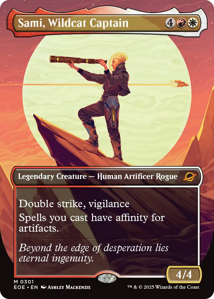 Sami, Wildcat Captain (Borderless) [Edge of Eternities] | Tabernacle Games
