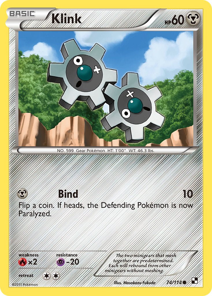 Klink (74/114) (Cracked Ice Holo) (Blister Exclusive) [Black & White: Base Set] | Tabernacle Games