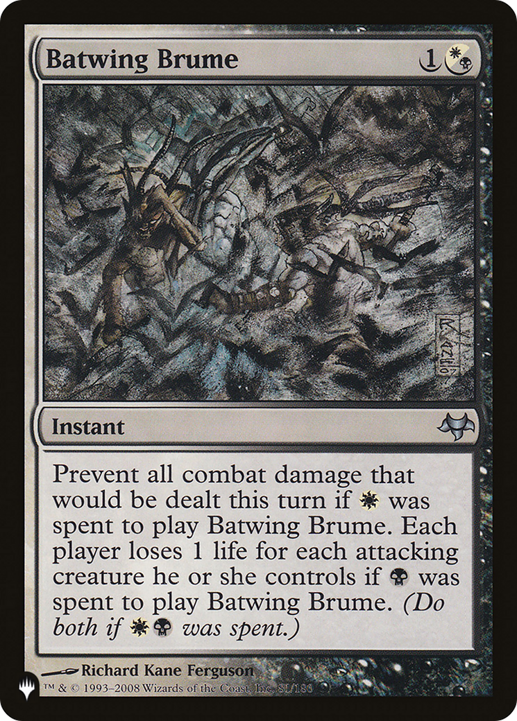 Batwing Brume [The List] | Tabernacle Games