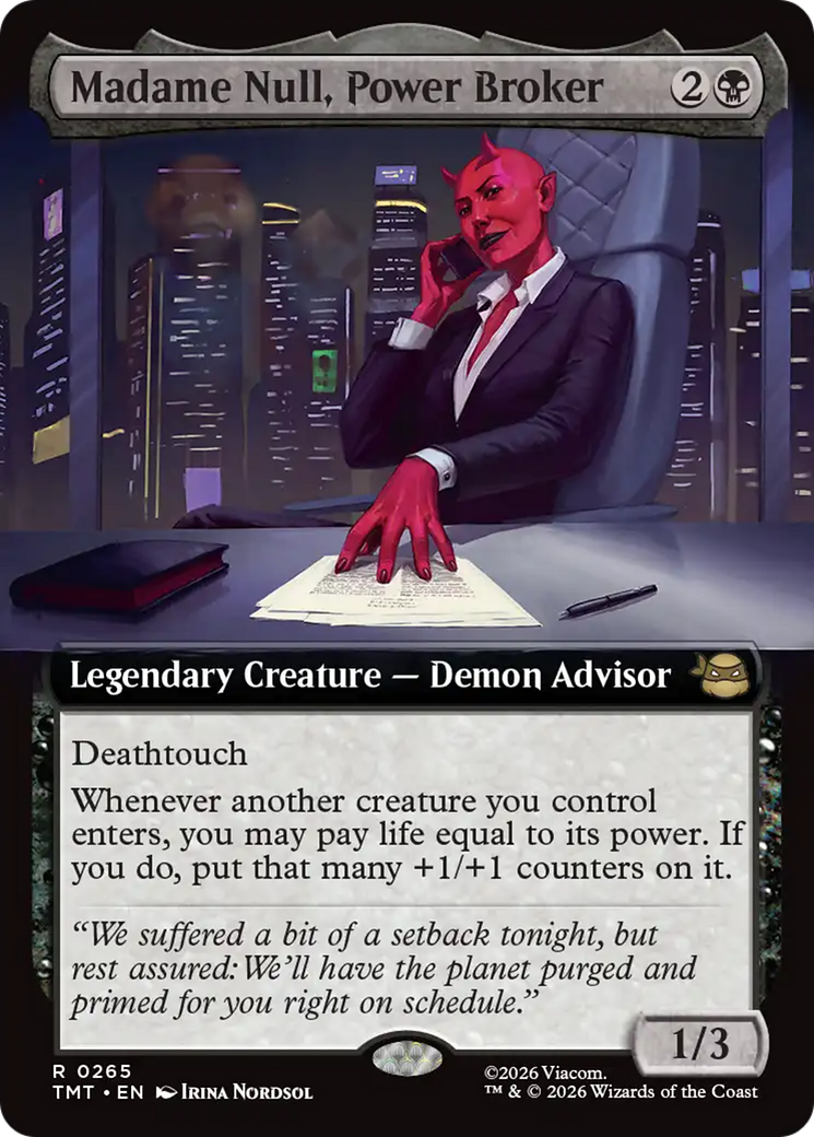 Madame Null, Power Broker (Extended Art) [Teenage Mutant Ninja Turtles] | Tabernacle Games