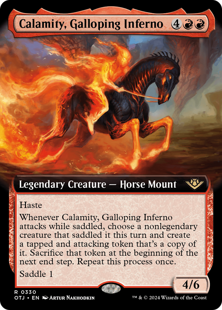 Calamity, Galloping Inferno (Extended Art) [Outlaws of Thunder Junction] | Tabernacle Games