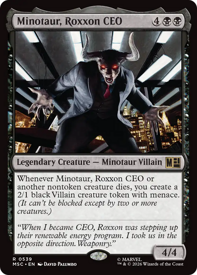 Minotaur, Roxxon CEO [Marvel Super Heroes Commander] | Tabernacle Games